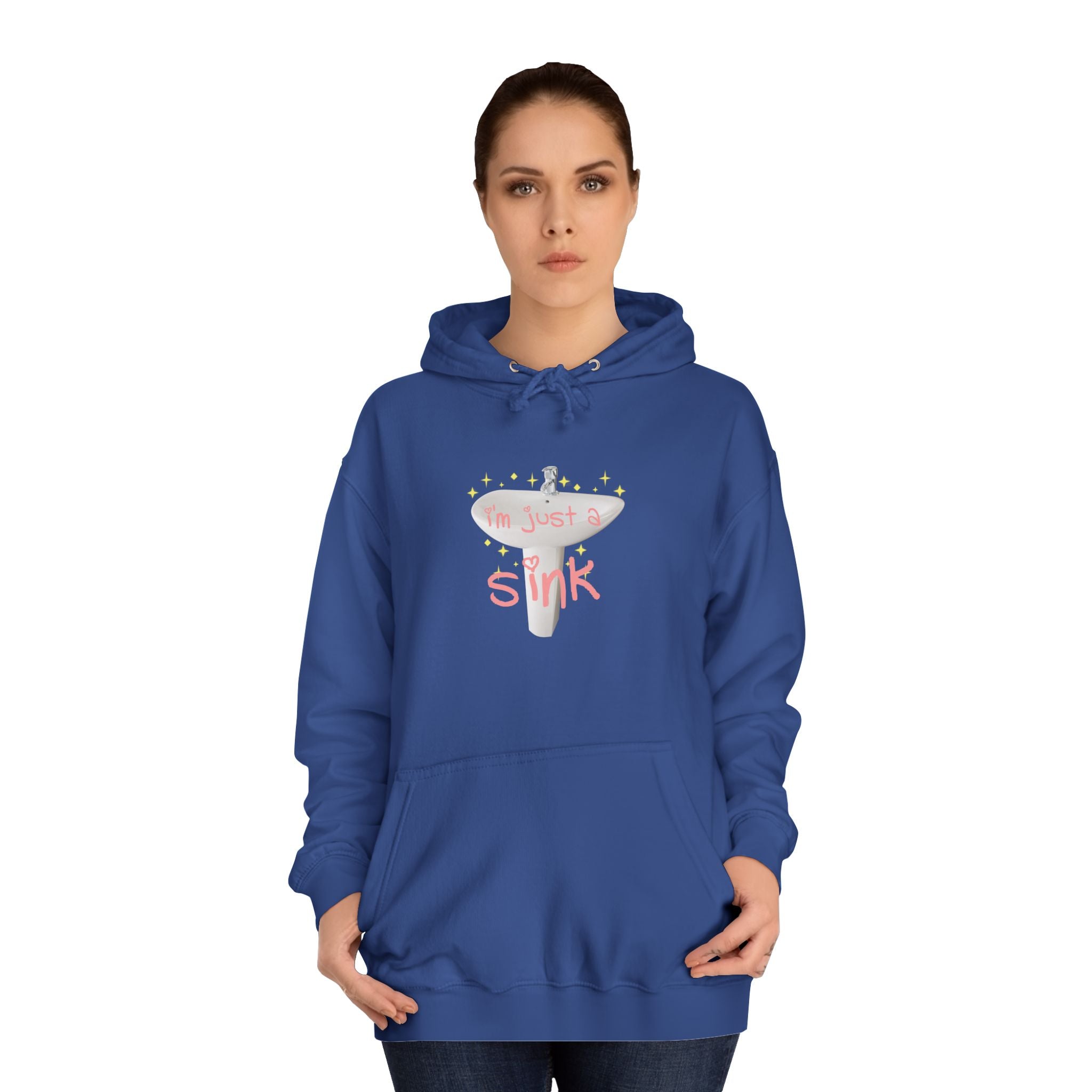"I'm Just A Sink" Sink - Unisex Artistic College Hoodie