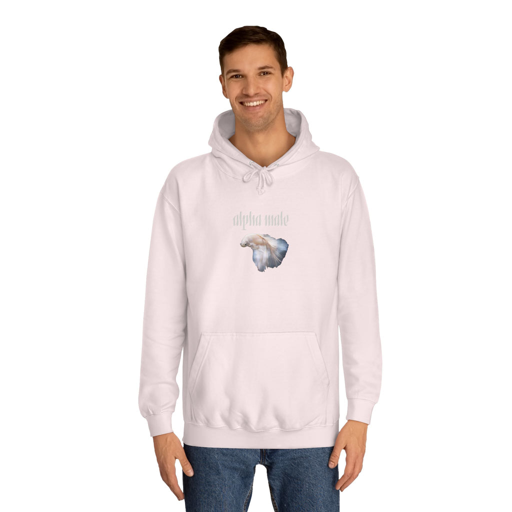 "Alpha Male" Beta Fish - Unisex Artistic College Hoodie