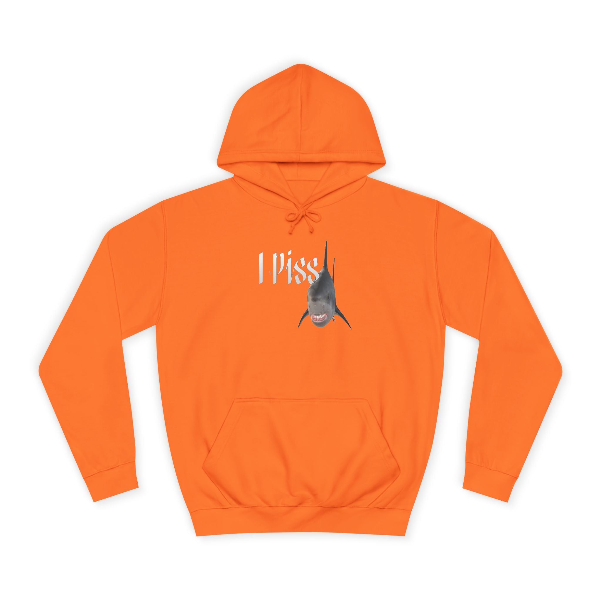 "I Piss" Shark - Unisex Artistic College Hoodie