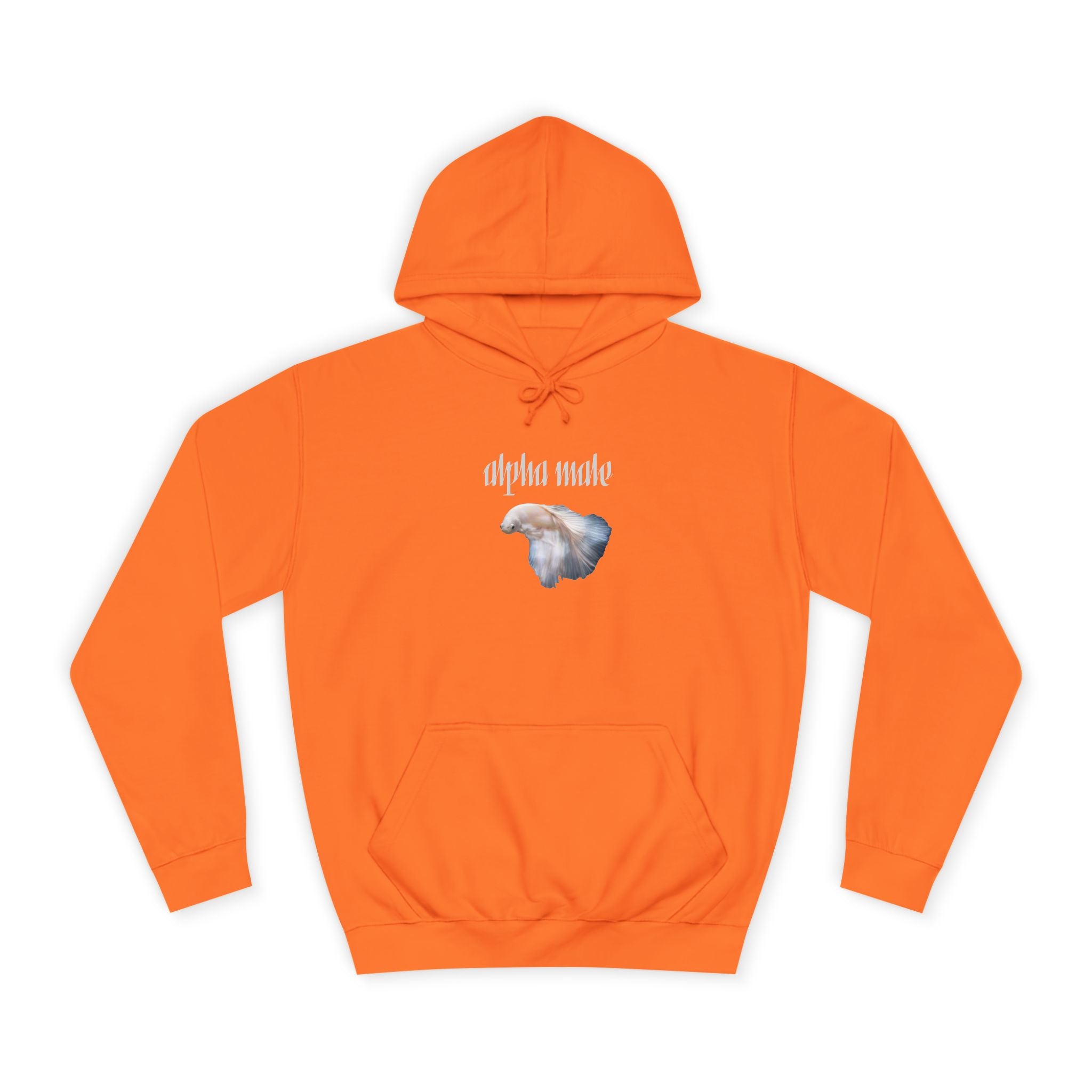 "Alpha Male" Beta Fish - Unisex Artistic College Hoodie