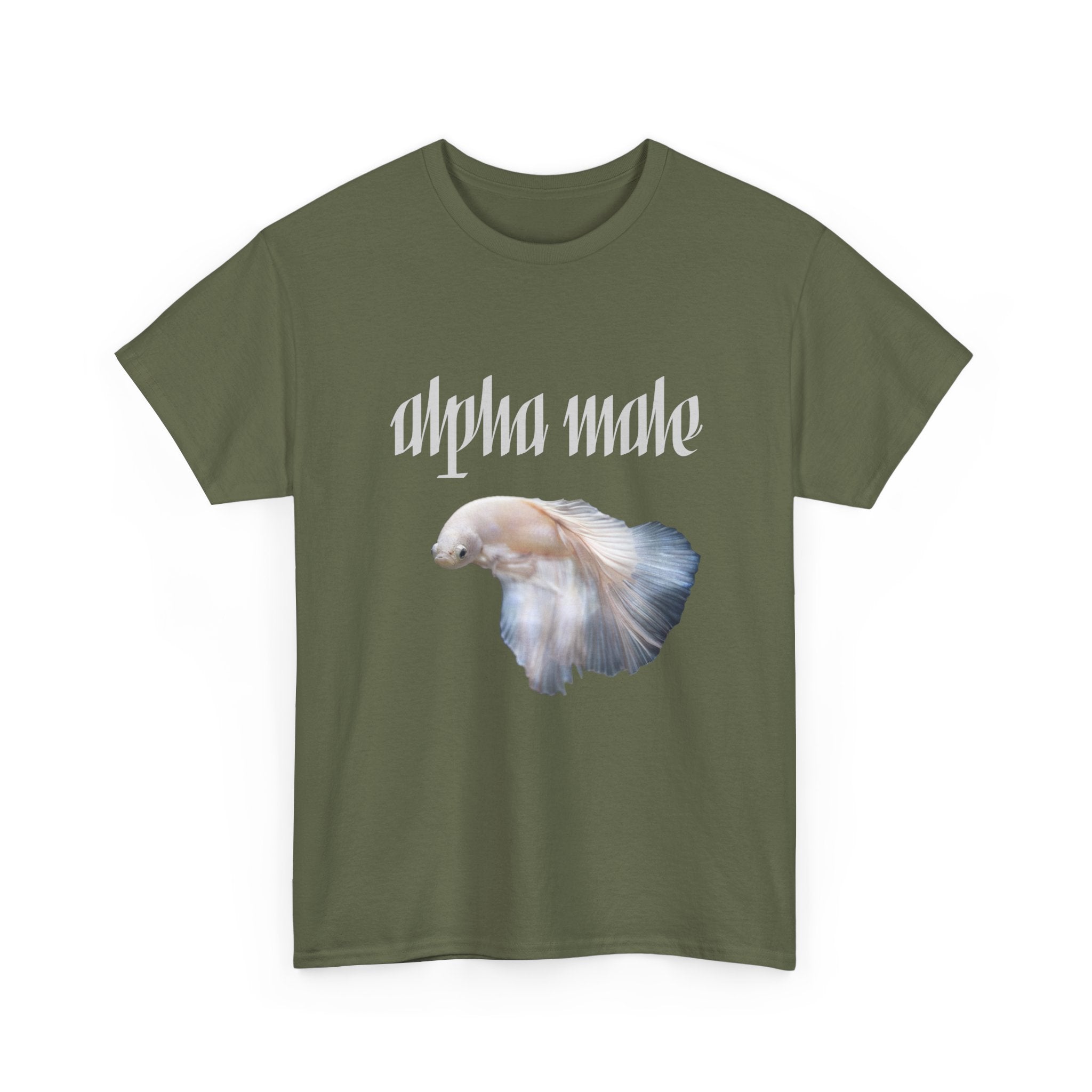 "Alpha Male" Beta Fish Tee - Unisex Heavy Cotton
