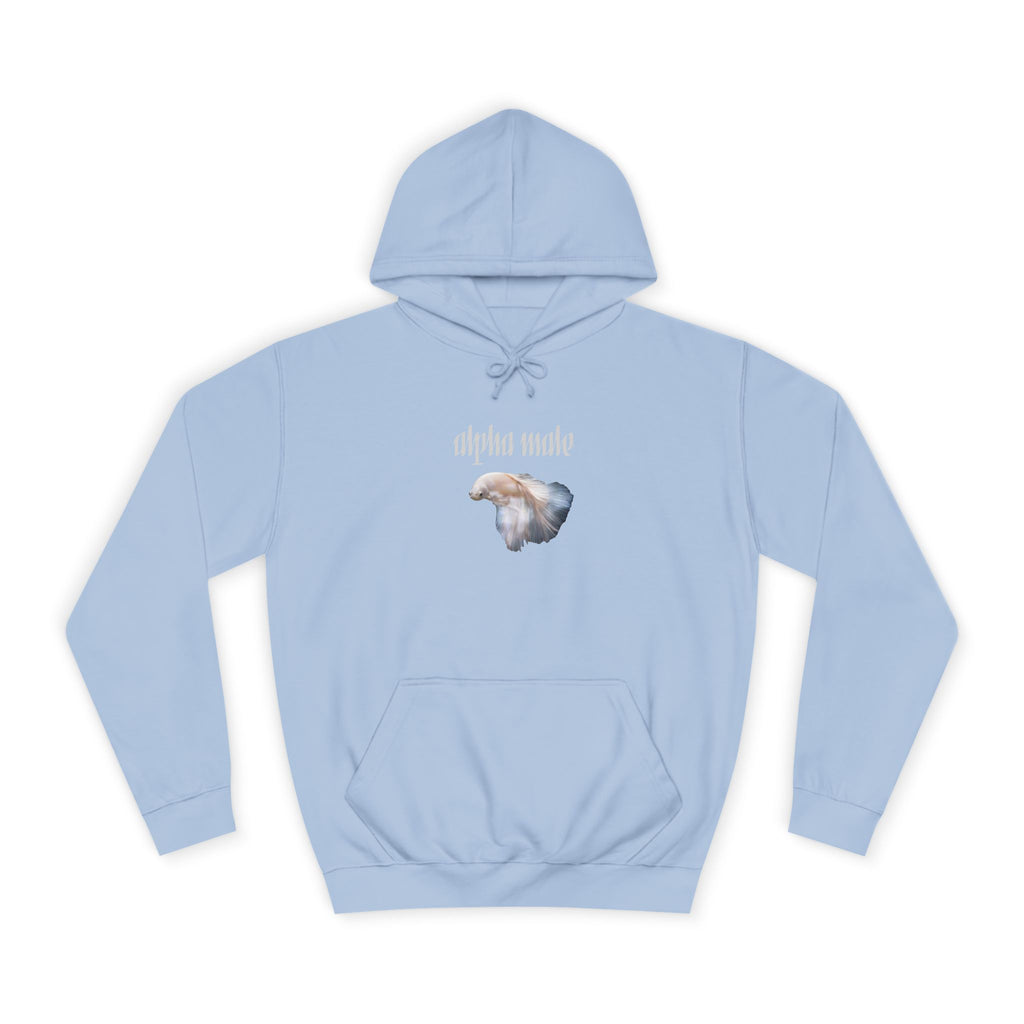 "Alpha Male" Beta Fish - Unisex Artistic College Hoodie