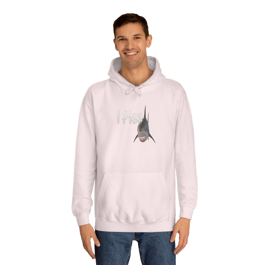 "I Piss" Shark - Unisex Artistic College Hoodie