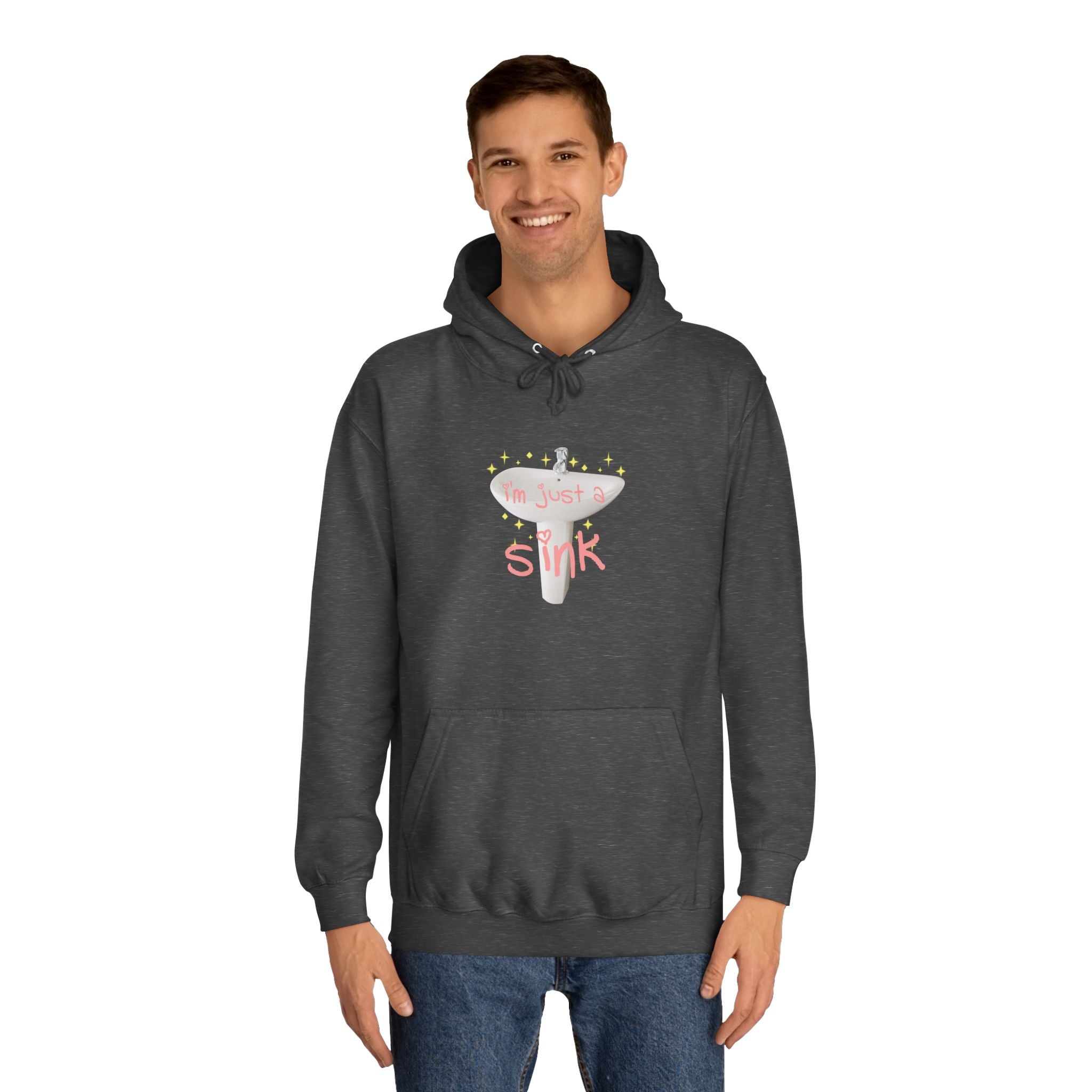 "I'm Just A Sink" Sink - Unisex Artistic College Hoodie