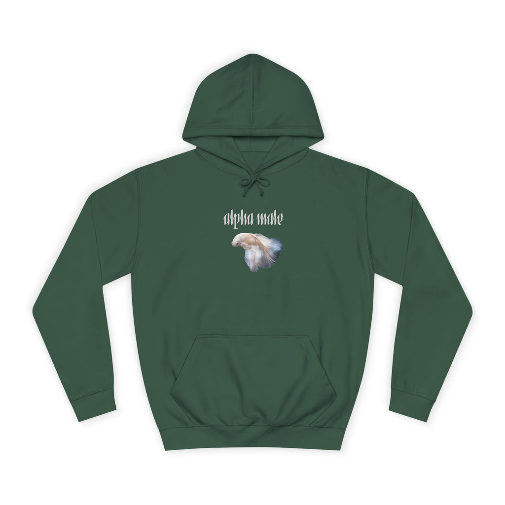 "Alpha Male" Beta Fish - Unisex Artistic College Hoodie