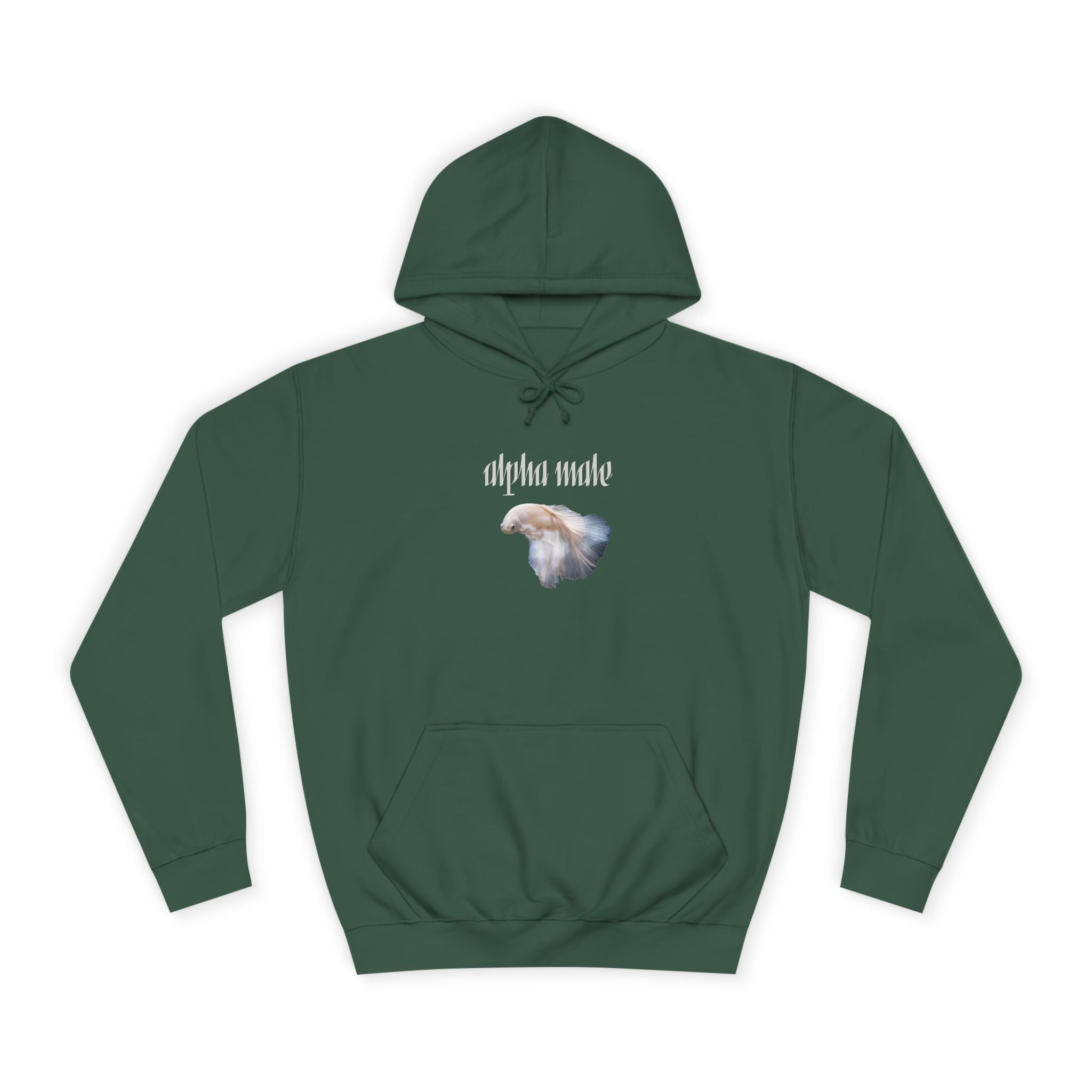 "Alpha Male" Beta Fish - Unisex Artistic College Hoodie