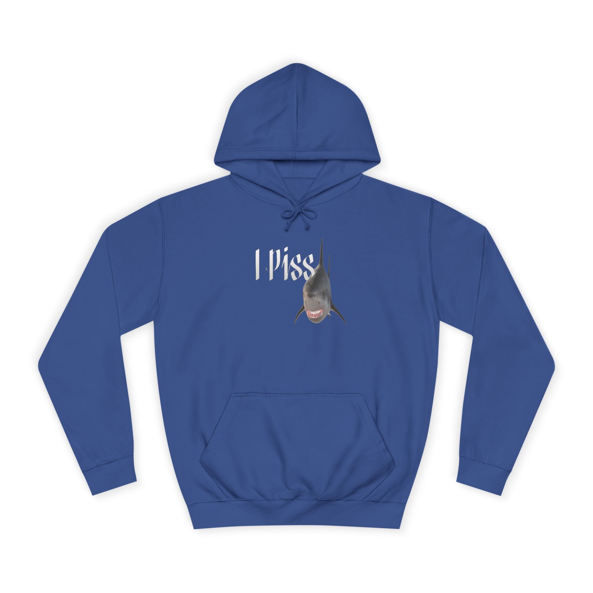 "I Piss" Shark - Unisex Artistic College Hoodie