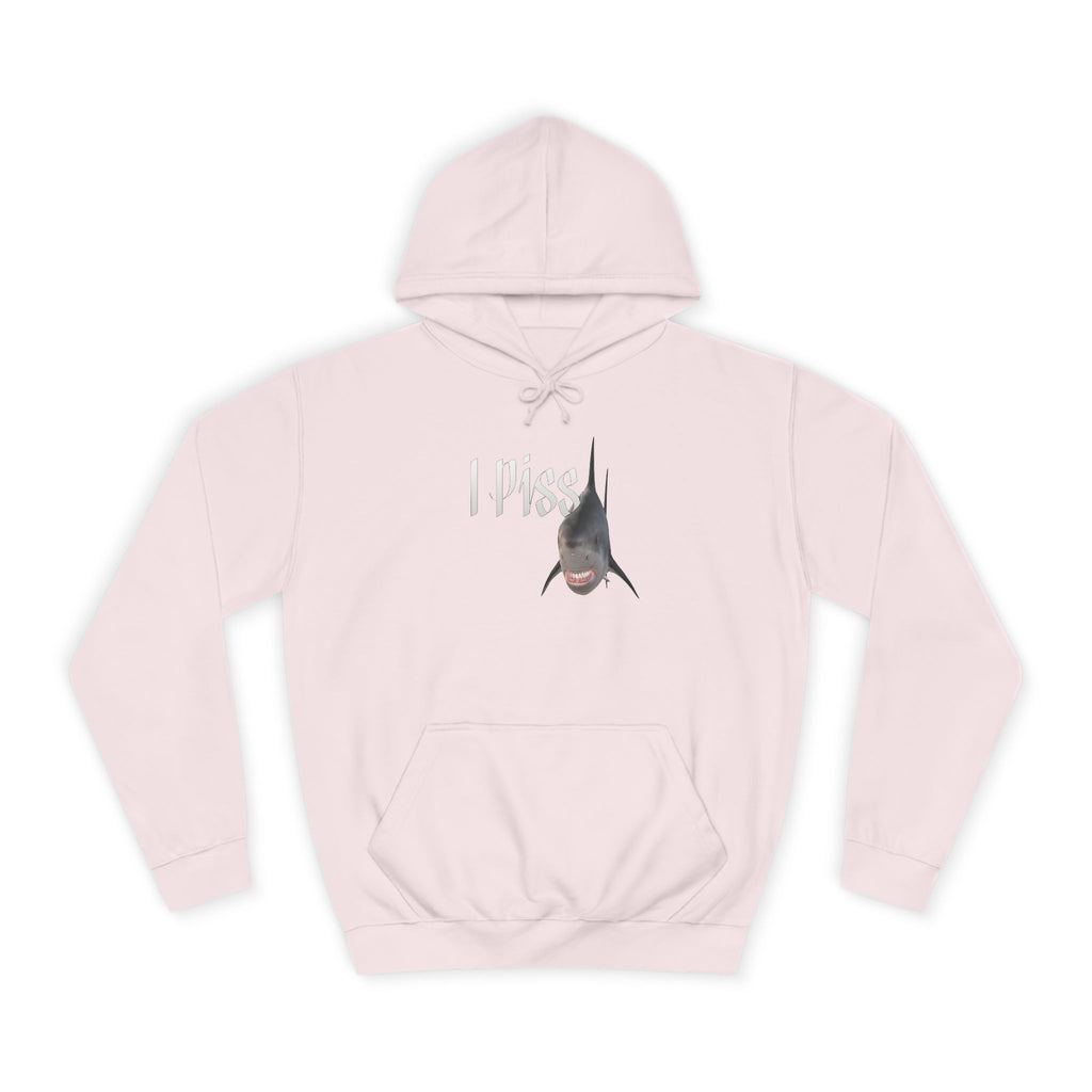 "I Piss" Shark - Unisex Artistic College Hoodie