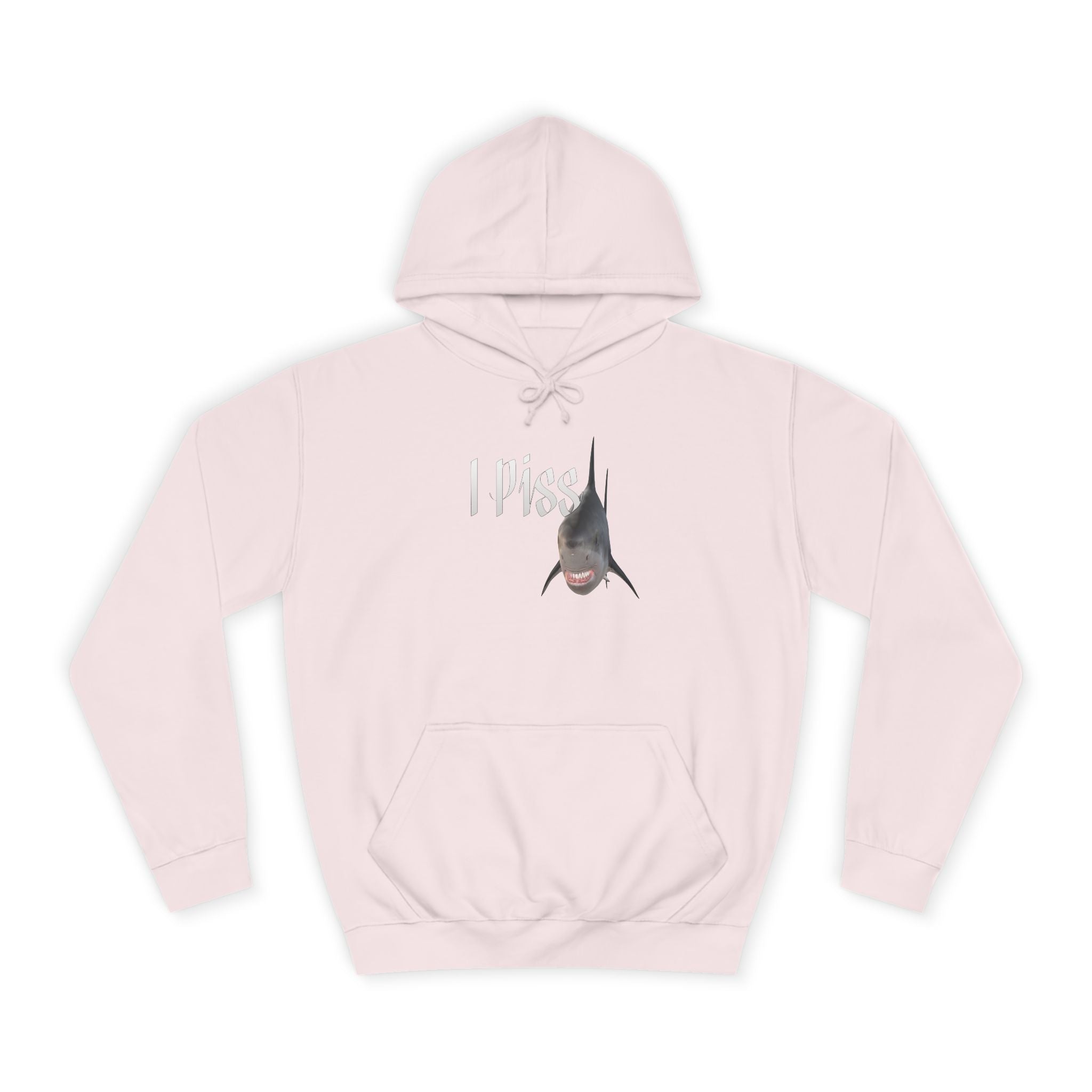 "I Piss" Shark - Unisex Artistic College Hoodie